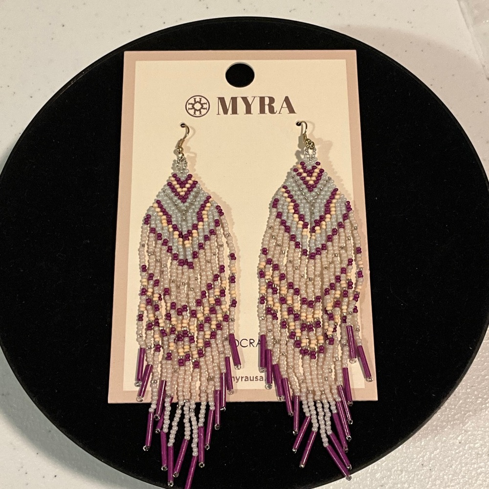 NWT Myra Sister Mine Beaded Earrings